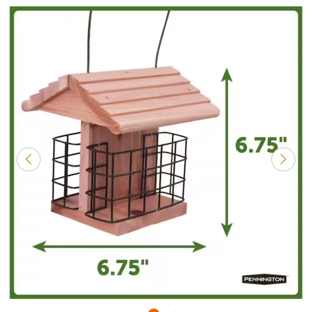 NWT Pennington Cedar Suet Feeding Station set of 2 - Picture 8 of 13